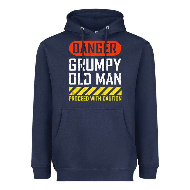 Funny Danger Grumpy Old Man Sarcastic Saying, Retirement T Shirt Heavyweight Hoodie by linhVisuals | Teevron