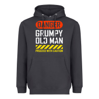 Smoke funny danger grumpy old man sarcastic saying, retirement t shirt Heavyweight Hoodie - linhVisuals