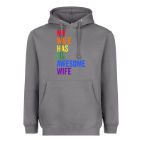 Storm my wife has an awesome wife funny lesbian wedding gift t shirt Heavyweight Hoodie - linhVisuals