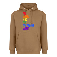Toasted Coconut my wife has an awesome wife funny lesbian wedding gift t shirt Heavyweight Hoodie - linhVisuals