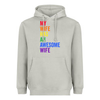 Moon Dust my wife has an awesome wife funny lesbian wedding gift t shirt Heavyweight Hoodie - linhVisuals