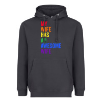 Smoke my wife has an awesome wife funny lesbian wedding gift t shirt Heavyweight Hoodie - linhVisuals