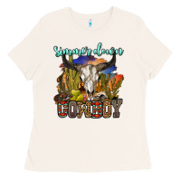 Bone simmer down cowboy Ladies Tee - OliviaCreatesArt