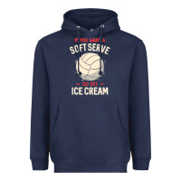 Navy funny volleyball if you want a soft serve volleyball t shirt Heavyweight Hoodie - linhVisuals