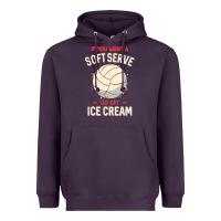 Plum funny volleyball if you want a soft serve volleyball t shirt Heavyweight Hoodie - linhVisuals