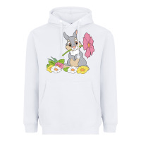 White thumper Heavyweight Hoodie - linhVisuals