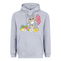 Heather Grey thumper Heavyweight Hoodie - linhVisuals