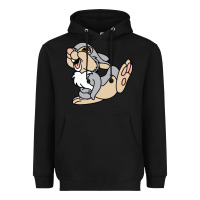 Black thumper Heavyweight Hoodie - linhVisuals