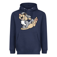 Navy thumper Heavyweight Hoodie - linhVisuals