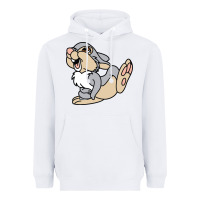 White thumper Heavyweight Hoodie - linhVisuals