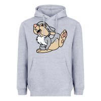 Heather Grey thumper Heavyweight Hoodie - linhVisuals