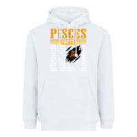 White pisces facts t shirt pisces birthday gifts Heavyweight Hoodie - linhVisuals