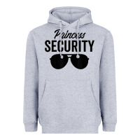 Heather Grey princess security dad boyfriend husband pregnancy t shirt Heavyweight Hoodie - linhVisuals