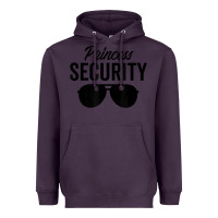 Plum princess security dad boyfriend husband pregnancy t shirt Heavyweight Hoodie - linhVisuals