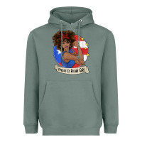 Sage puerto rican girl strong t shirt puerto rico pride boricua Heavyweight Hoodie - linhVisuals