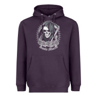 Plum santa muerte female deity mexican satanic dead sugar skull tank top Heavyweight Hoodie - linhVisuals