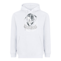 White santa muerte female deity mexican satanic dead sugar skull tank top Heavyweight Hoodie - linhVisuals