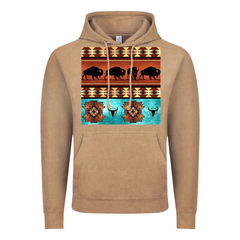 Native American Aztec Seamless Pattern 2 Vintage Hoodie by BundleAndBundleShop | Teevron