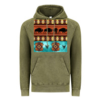 Vintage Olive native american aztec seamless pattern 2 Vintage Hoodie - BundleAndBundleShop