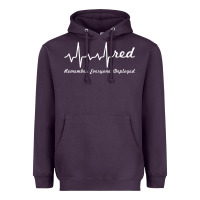 Plum red friday military remember everyone deployed heartbeat t shirt Heavyweight Hoodie - linhVisuals