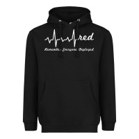Black red friday military remember everyone deployed heartbeat t shirt Heavyweight Hoodie - linhVisuals
