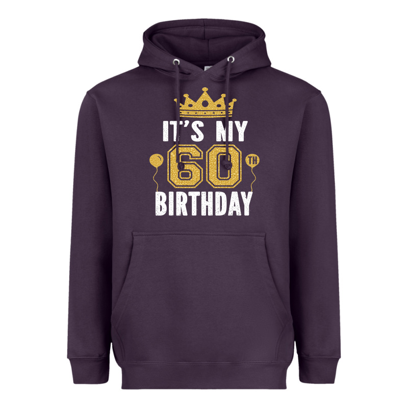 It's My 60th Birthday Gift For 60 Years Old Man And Woman T Shirt Heavyweight Hoodie by linhVisuals | Teevron