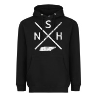 Black vintage nashville retro nsh cross t shirt Heavyweight Hoodie - linhVisuals