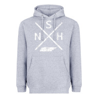 Heather Grey vintage nashville retro nsh cross t shirt Heavyweight Hoodie - linhVisuals