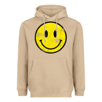 Mushroom vintage retro happy smiley face 80's 90's aesthetic t shirt Heavyweight Hoodie - linhVisuals
