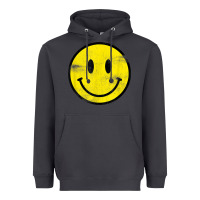 Smoke vintage retro happy smiley face 80's 90's aesthetic t shirt Heavyweight Hoodie - linhVisuals