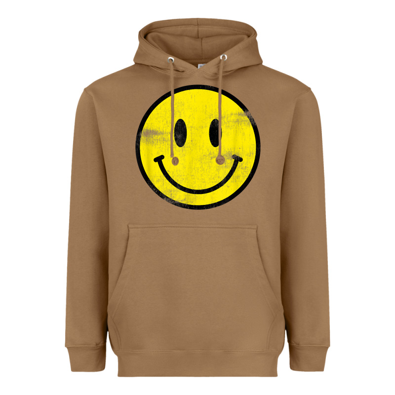 Vintage Retro Happy Smiley Face 80's 90's Aesthetic T Shirt Heavyweight Hoodie by linhVisuals | Teevron