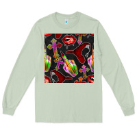 Matcha halloween bad witch seamless pattern Long Sleeve Tee - BundleAndBundleShop