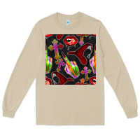Mushroom halloween bad witch seamless pattern Long Sleeve Tee - BundleAndBundleShop