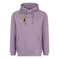Lavender The university of miami Heavyweight Hoodie - linhVisuals