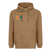 Toasted Coconut The university of miami Heavyweight Hoodie - linhVisuals
