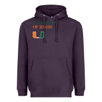 Plum The university of miami Heavyweight Hoodie - linhVisuals