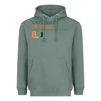 Sage The university of miami Heavyweight Hoodie - linhVisuals