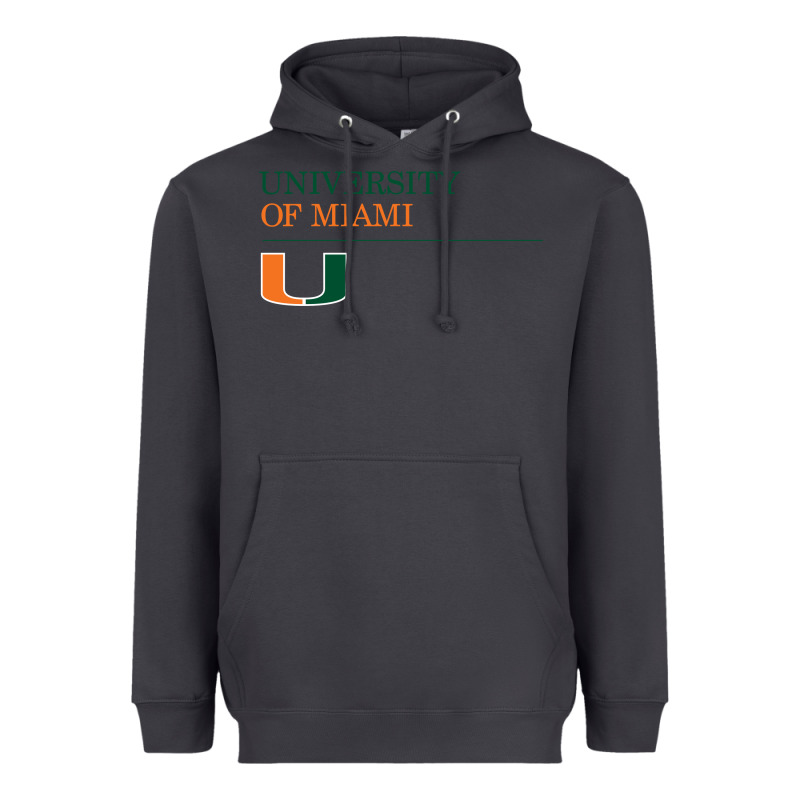 The University Of Miami Heavyweight Hoodie by linhVisuals | Teevron
