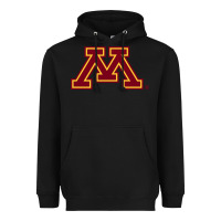 Black The university of minnesota Heavyweight Hoodie - linhVisuals