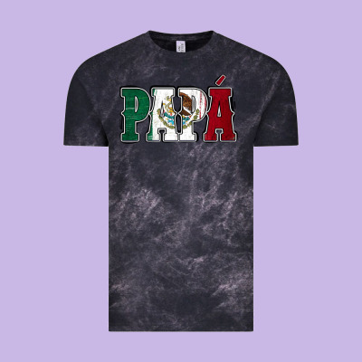 Mexican Flag Papá Vintage Tee Designed By Jasminsmagicworld