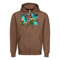 Chestnut cactus gemstone background Zipper Hoodie - AdoDesignShop