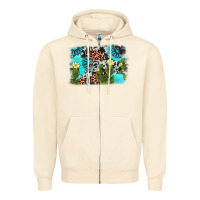 Sandshell cactus gemstone background Zipper Hoodie - AdoDesignShop