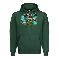 Sports Green cactus gemstone background Zipper Hoodie - AdoDesignShop