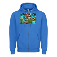 True Royal cactus gemstone background Zipper Hoodie - AdoDesignShop