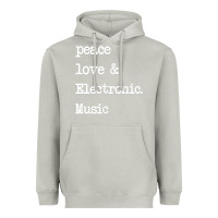 Moon Dust peace love & electronic music  edm techno t shirt Heavyweight Hoodie - linhVisuals