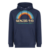 Genesis 913 God's Promise Faithfully Rainbow Bible Verse T Shirt Heavyweight Hoodie | Teevron