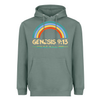 Sage genesis 913 god's promise faithfully rainbow bible verse t shirt Heavyweight Hoodie - linhVisuals
