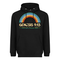 Black genesis 913 god's promise faithfully rainbow bible verse t shirt Heavyweight Hoodie - linhVisuals