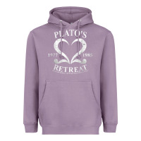 Lavender plato retreat club vintage retro nyc t shirt Heavyweight Hoodie - linhVisuals