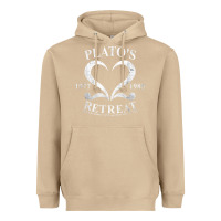 Mushroom plato retreat club vintage retro nyc t shirt Heavyweight Hoodie - linhVisuals